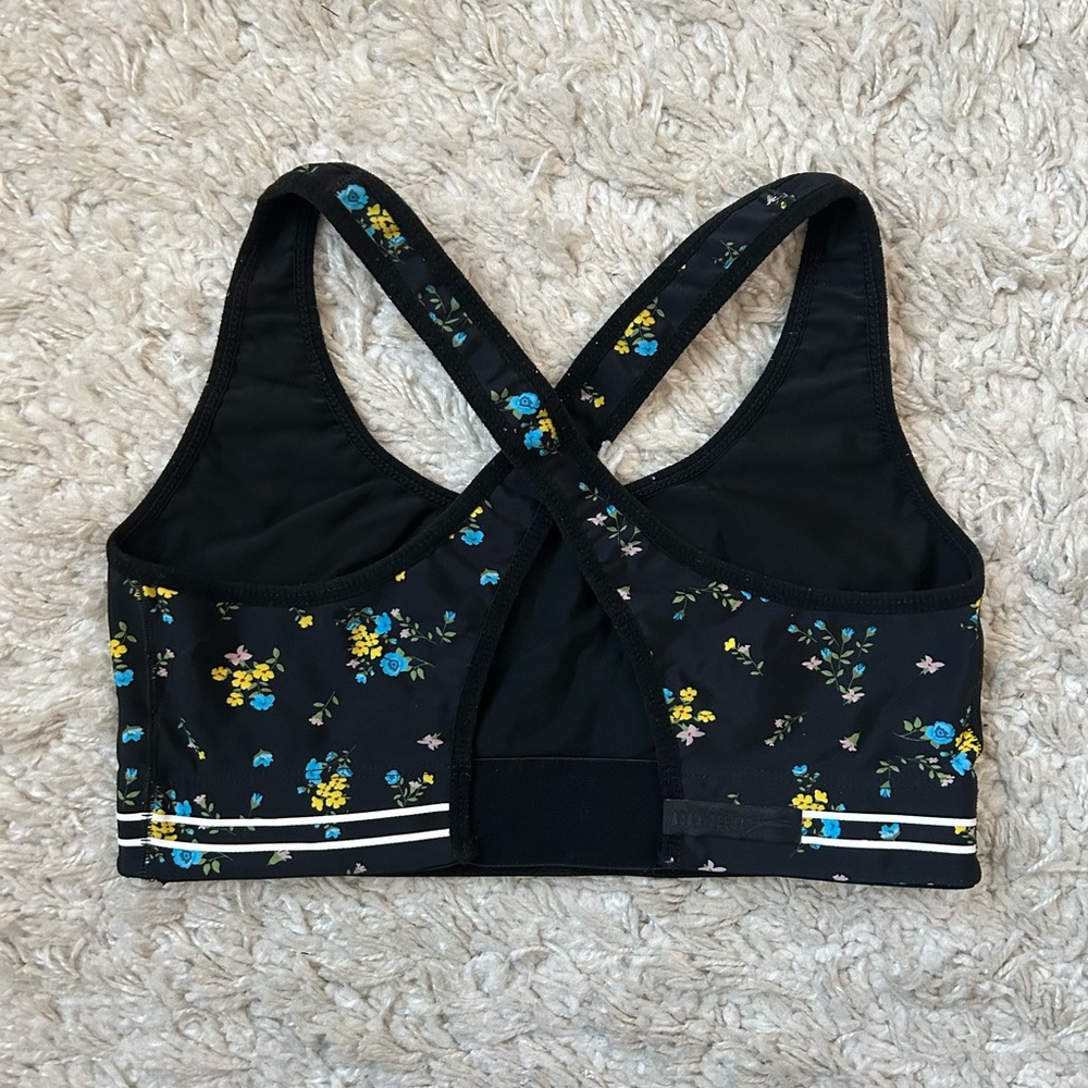 Adam Selman Cross-Back Floral Sports Bra - Picture 5 of 14
